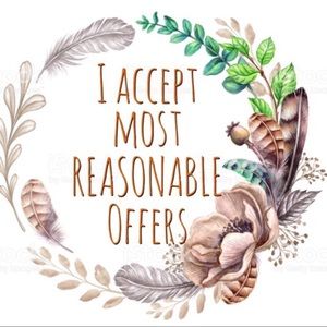 Considering all REASONABLE offers 😊